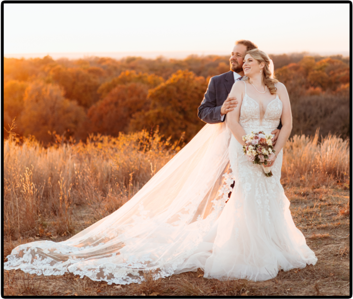Skylar and Coy on their wedding day 